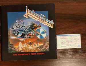 1991年 ジューダス・プリースト 来日公演 パンフレット チケット 半券 ロブ・ハルフォート ジュダス プリースト JUDAS PRIEST PAINKILLER