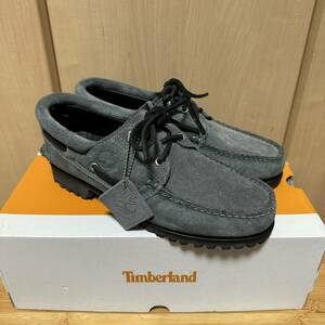 極美品 26cm US 8 Timberland × UNITED ARROWS 3 Eye CLASSIC モカシン シューズ 23AW TB0A68QB 灰 ティンバーランド アローズ別注 GRAY