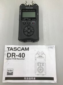 TASCAM DR-40 リニアPCMレコーダー タスカム (管理番号：059109)