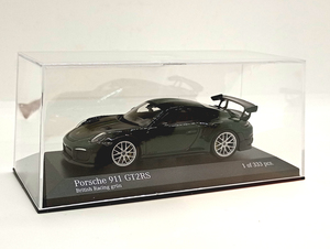 ドイツ限定 ミニチャンプス 1/43 ポルシェ911 GT2 RS ヴァイザッハ パッケージ 2018 (ブリティッシュレーシンググリーン)