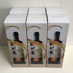 送料無料 正規品 箱付き 6本セットNIKKA ニッカ ウイスキー 竹鶴 PURE MALT ピュアモルト WHISKY ウイスキー 43% 700m 箱