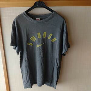 ビンテージ　NIKE　90年代銀タグ　Ｔシャツ　Made in USA　SWOOSH　サイズS〜M