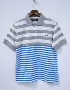 MACKDADDY マックダディー BORDER STRIPE POLO SHIRT ボーダーストライプポロシャツ M COMBI コンビ MIX ミックス EXCHANGE エクスチェンジ