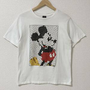 NumberNine × MICKEY MOUSE モザイク Tシャツ 白 2サイズ ナンバーナイン DISNEY ミッキー Tee archive 4050226