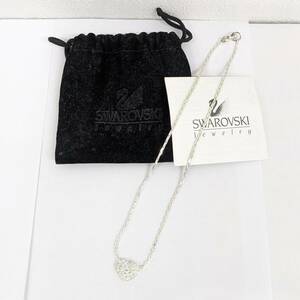 ★☆【5250】SWAROVSKI スワロフスキー ネックレス ハートモチーフ 石付き レディースファッション お洒落アイテム 現状品 当時品☆★