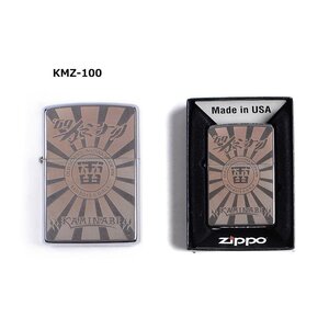 カミナリ KAMINARI エフ商会/ZIPPOライター KMZ-100/「KAMINARI ZIPPO/旭日旗ジッポ」オイルライター 新品