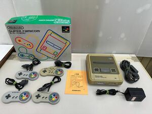 BM◎ Nintendo ニンテンドー SUPER Famicom SHVC-001 スーパーファミコン ファミリーコンピューター ゲーム機 レトロ 昭和 