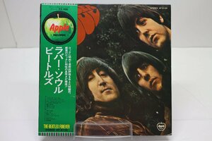 [TK3833LP] LP ビートルズ/ラバー・ソウル ① アップルforever帯 歌詞対訳 ジャケ並み 盤キズ有るが音質良好 ビートルズをアナログで！