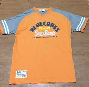 BC　ブルークロス　半袖Tシャツ　160　USED　/　⑫　オレンジ・グレー