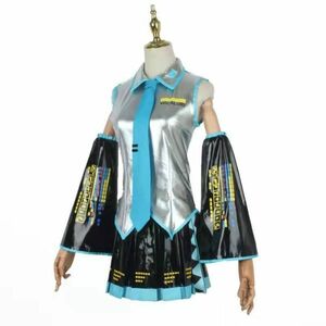 xd002 VOCALOID ボーカロイド ボカロ 公式服 初音ミク シルバーホワイト エナメル コスプレ衣装