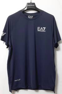 [新品] 14A(14歳) EA7 / ARMANI JUNIOR　スポーツ素材が採用された【半袖Tシャツ】◆2024年春夏モデル　男の子用 160cm　◆色：紺