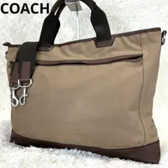 COACHコーチ ショルダーバッグ 2way ブラウン　キャメル