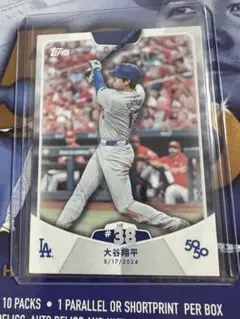 topps 大谷翔平 50/50 38号HR 漢字 ssp