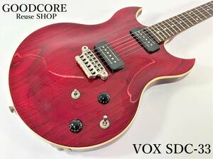 VOX ボックス SDC-33 ダブルカッタウェイ エレキギター●R101439