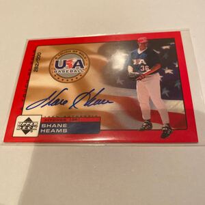 Shane Heams 2000 UD USA A Touch of Gold auto /500