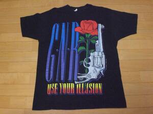 当時物 90s GUNS N ROSES ガンズ アンド ローゼズ Tシャツ USE YOUR ILLUSION SKID ROW METALLICA NIRVANA AC/DC MOTLET CRUE KISS POISON