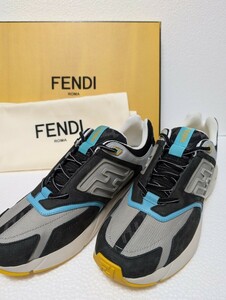 【新品】フェンディ　FENDI　メンズ　スニーカー　レザー　サイズ8　フェンディファスター
