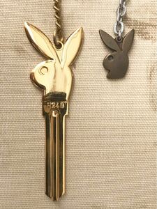 ヴィンテージ PLAYBOY プレイボーイ バニー ラビット RABBIT 兎 ウサギ キーホルダー KEY 鍵 カギ 昭和 レトロ 当時物