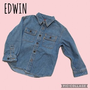 【EDWIN】エドウィン　デニム　ジャケット　キッズ　100　上着　秋冬春