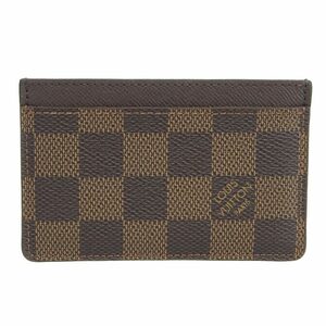 ルイヴィトン LOUIS VUITTON ダミエ ポルトカルト・サーンプル カードケース 名刺入れ エベヌ N61722 中古 新入荷 LV1525