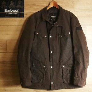 B14Y/R6.27-1　ユーロ古着　Barbour　バブアー　インターナショナル　オイルドジャケット　ワックスジャケット　メンズ　XLサイズ