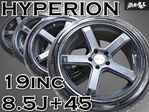 HYPERION ハイペリオン 19インチ 8.5J +45 5穴 PCD114.3 ホイール 225/45ZR19 96W クラウン マークX GRヤリス アコード レヴォーグ