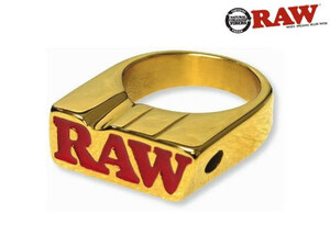 9 RAW 24K GOLD RING ロウ ゴールド スモークリング 指輪 巻き紙 巻紙 ペーパー グラインダー ボング ハイタイムズ マリファナ 大麻 thc