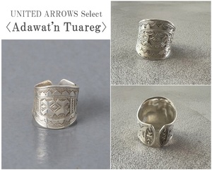 UNITED ARROWS取扱【Adawat’n Tuareg】アローズ 24AW ワイドリング 緩やかなカーブ インディアン ネイティブジュエリー 10号 定価14,300円