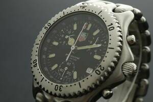 LVSP6-6-71 7T064-31 TAG HEUER タグホイヤー 腕時計 CG1110-0 プロフェッショナル クォーツ 約121g メンズ シルバー 付属品付 動作品 中古