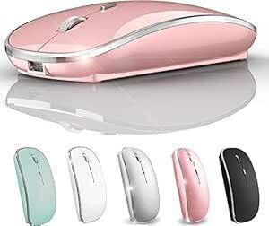 ワイヤレス マウス MacBook Air用 ノートパソコン用 Mac用 iMac用 デスクトップコンピュータ用 (ピンク