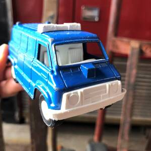 即決価格 70s〜 Tootsietoys POLICE VAN ヴィンテージ ミニカー トラック 働く車 ポリス バン