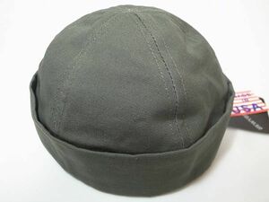 【送料無料 即決】New York HatニューヨークハットNewYorkHat Canvas Thug コットン素材 キャンバス ショートワッチ オリーブ L 新品 USA製