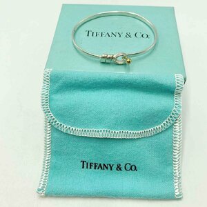 【箱・袋あり】TIFFANY＆Co. フック＆アイ ブレスレット 925/750＜アクセサリー＞ティファニー レディース ブランド シルバー SV 16cm