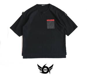 666 / Triple Six　インサイドアウト(裏表逆)・レザーポケット付きTシャツ　　トリプルシックス　シックスシックスシックス　日本製