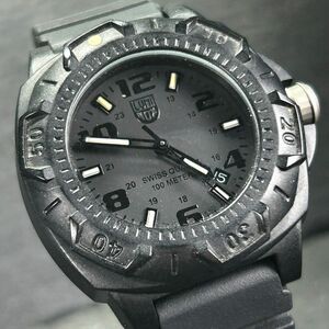 美品 LUMINOX ルミノックス ブラックアウト ネイビーシールズ 0201.BO 腕時計 クオーツ アナログ オールブラック メンズ 新品電池交換済み