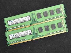 4GB 2枚組 (合計 8GB) PC3-12800 PC3-12800U DDR3-1600 240pin non-ECC Unbuffered DIMM 1Rx8(片面実装) samsung サムスン (管:SA5791