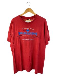 HARLEY DAVIDSON◆Tシャツ/XL/コットン/RED