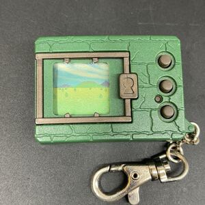 【動作品】デジモン デジタルモンスター Ver.1 緑色 育成 携帯ゲーム　初期 1997年 グリーン 当時物 レトロ BANDAI