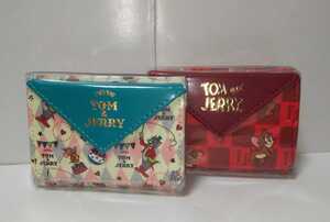 匿名配送 トムとジェリー ミニウォレット 2点セット(ブルー・レッド) TOMandJERRY トムandジェリー ミニ財布 ポケット財布 コインケース