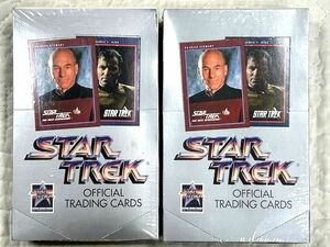 未開封★STAR TREK★スタートレック OFFICIAL TRADING CARDS 2箱/オフィシャル トレーディングカード/1991年