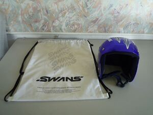 I090407 SWANS スワンズ スキー スノーボード ジュニア ヘルメット FREE ブルー