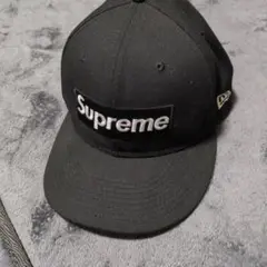 Supreme キャップ 7 3/8 ブラック