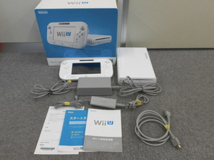 現状品 通電確認済み Nintendo WiiU BASIC SET ベーシックセット 8GB ゲーム機 WUP-S-WAAA 任天堂 激安1円スタート