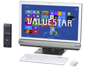 量販店展示品 NEC VALUESTAR W PC-VW770JS6W 23型 Core i7 3630QM HDD3TB メモリ8GB Office BD-R/RE Windows 8