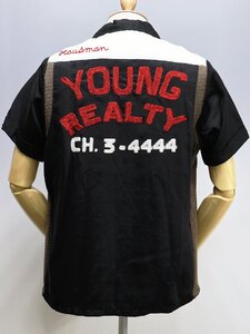 Warehouse (ウエアハウス) BOWLING SHIRT / ボーリングシャツ “YOUNG REALTY” ブラック size S / ボウリングシャツ