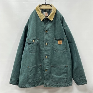 Carhartt/カーハート/80s/USA製/Michigan Chore Coat Plaid Blanket Lined/ミシガンチョアコート ブランケットラインド/CB0443/ダック生地