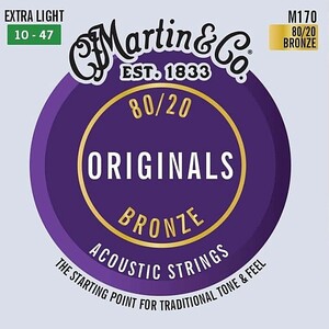 Martin Original M170 Extra Light 010-047 80/20 Bronze マーチン アコギ弦