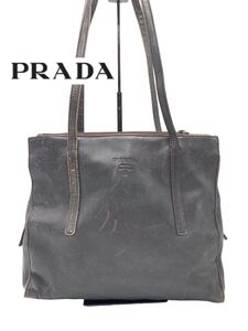 1円　超高級品　PRADA プラダ　ブランド　ブラック　トートバッグ　バッグ　レザー　メンズ　レディース　お洒落　YP501