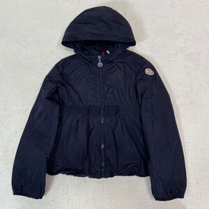 ☆美品☆ MONCLER モンクレール　8y 130cm キッズ　リボン　ナイロンジャケット　アウター　ネイビー　子供用