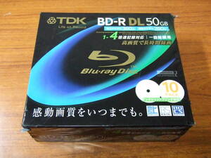 i730　TDK 1回録画用　日本製　ブルーレイディスク BD-R DL 50GB 1-4倍速 10枚パック 10枚組 BRV50PWB10S